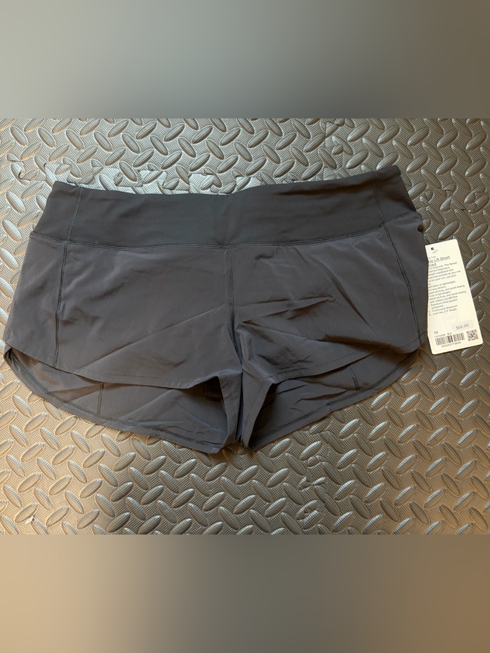 Lululemon Speed Up LR Short 2.5” Lined Shorts Black Size 10
